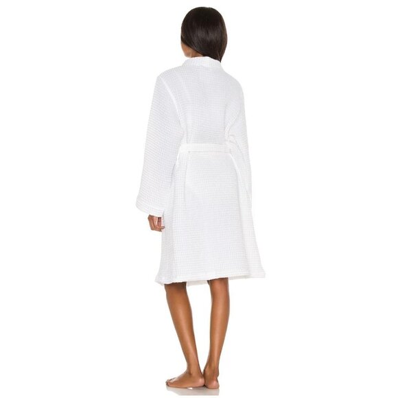 SLOWTIDE Guild Waffle Robe in White Size Large / X-Large - Picture 4 of 13